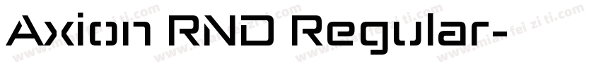 Axion RND Regular字体转换